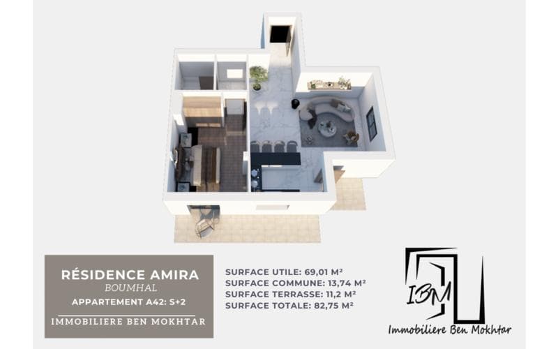 Appartement s+2