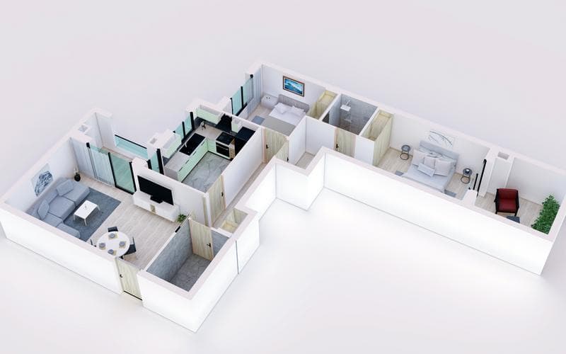 Appartement s+2 2