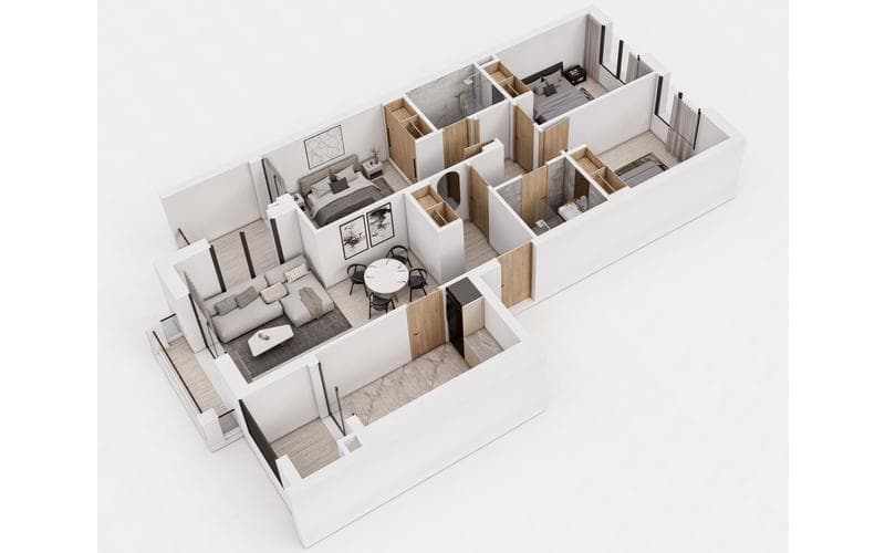 Appartement s+3 3