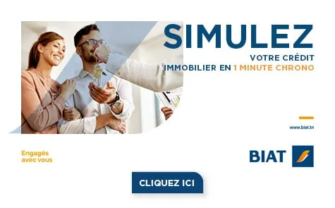 Bannière de simulation de crédit immobilier BIAT
