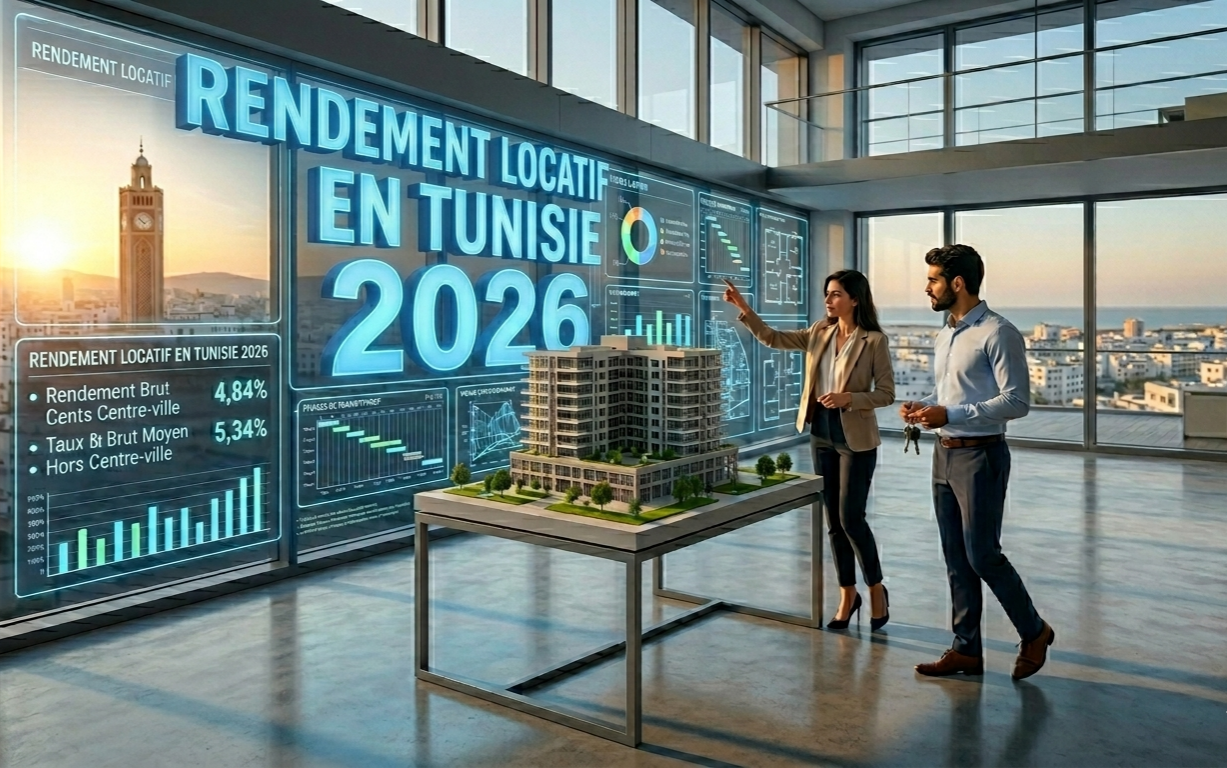 Rendement locatif en Tunisie 2026 : comment le calculer et l'améliorer ?
