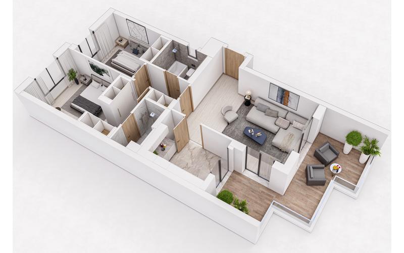 Appartement s+2 2